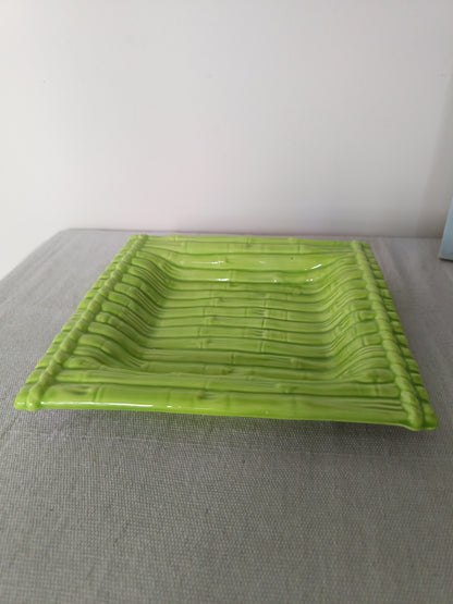 Plato Cuadrado de Cerámica