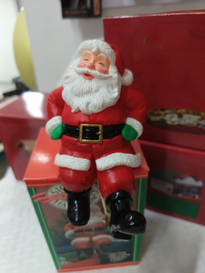 Adorno Navideño de la Colección KEEPSAKE Hallmark soporte de Santa para la bota