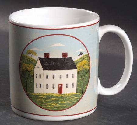 La taza de café Brandon House de Sakura Country Life es un producto de cerámica que cuenta con una capacidad de 10 onzas.