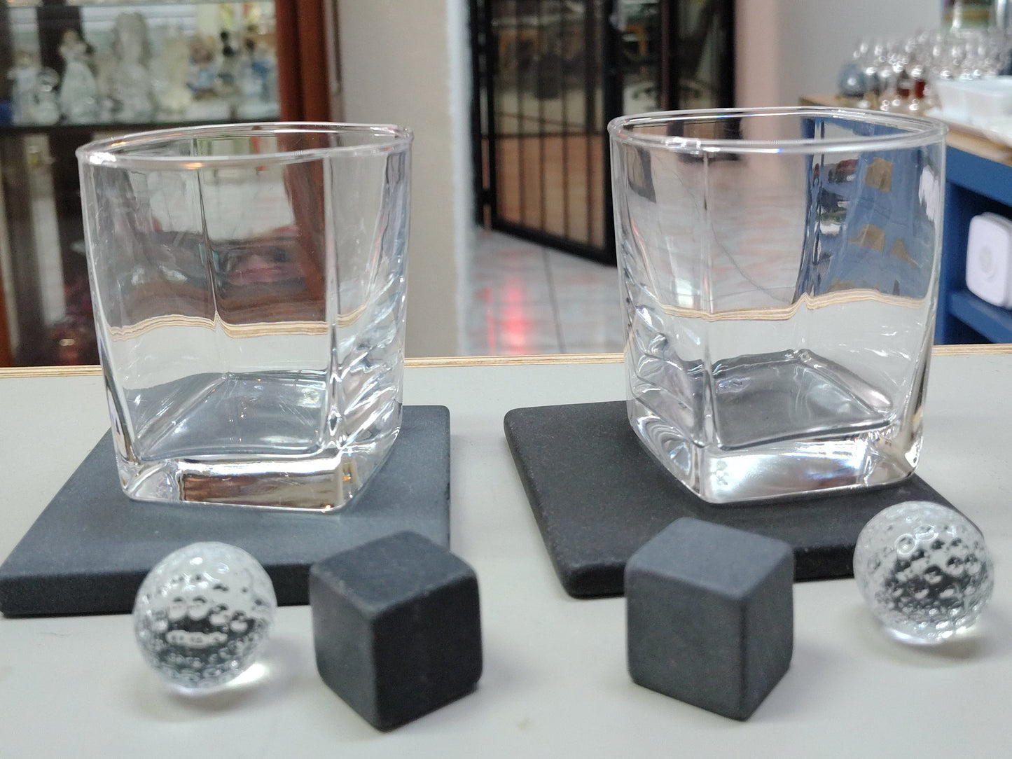 Vasa para whisky C/porta vaso y Hielo 🧊 Set 2