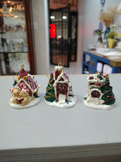 Adorno Navideño (Casitas )Set 3