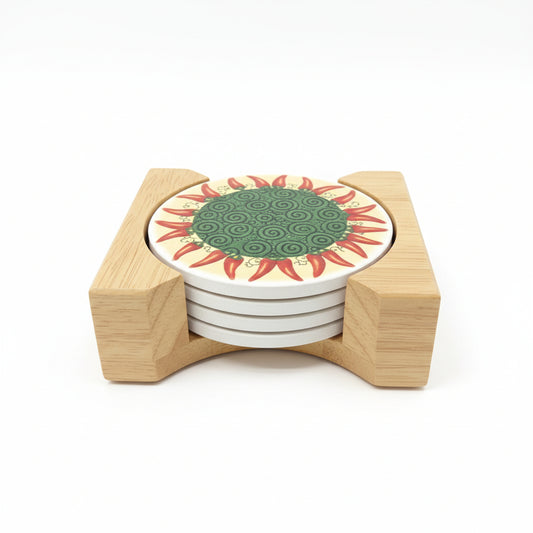 Posavasos de piedra vintage de Cypress Home (set de 4)