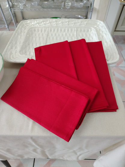 Servilletas de tela de lino,  artesanales ( Set de 5)