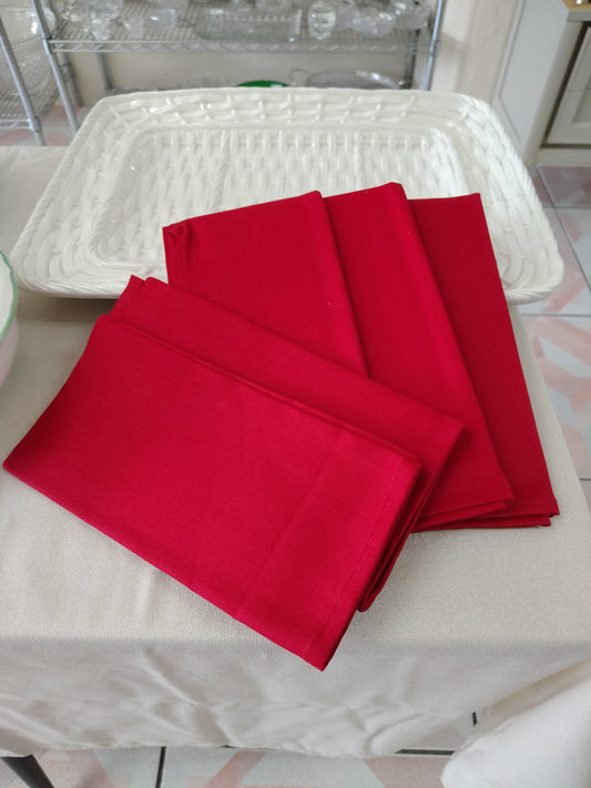 Servilletas de tela de lino,  artesanales ( Set de 5)