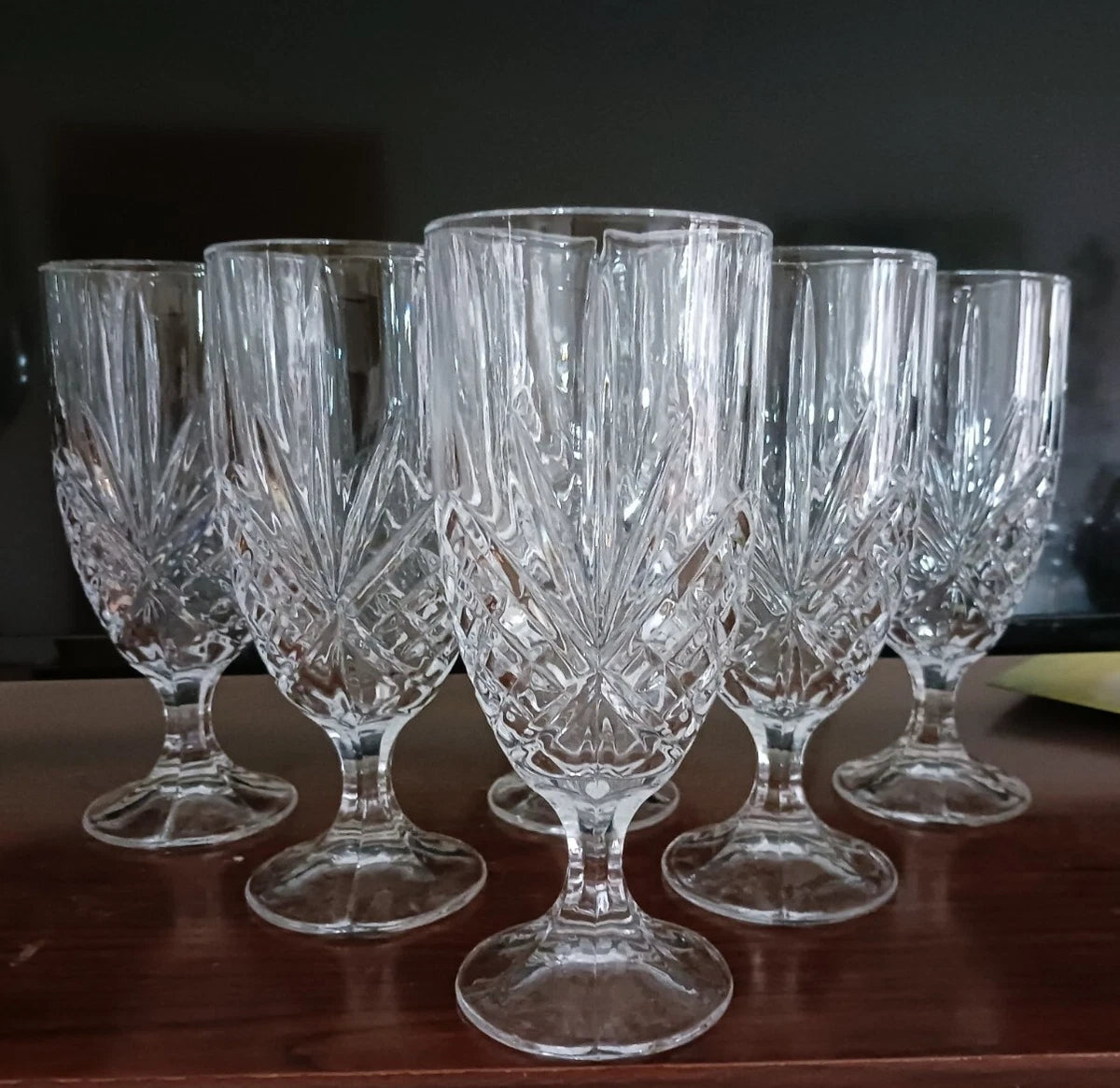 Vasos para té helado 9(Late) Godinger Shannon Dublin en cristal con capacidad de 14 oz