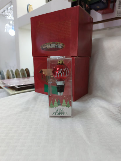 Tapón decorativo Navidadeño para botella de vino