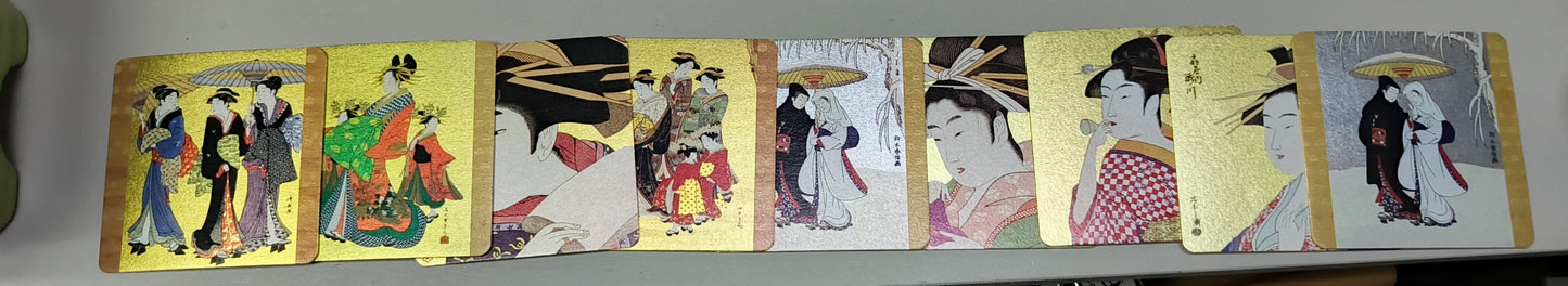 Posavasos o tarjetas decorativas (Set de 9)